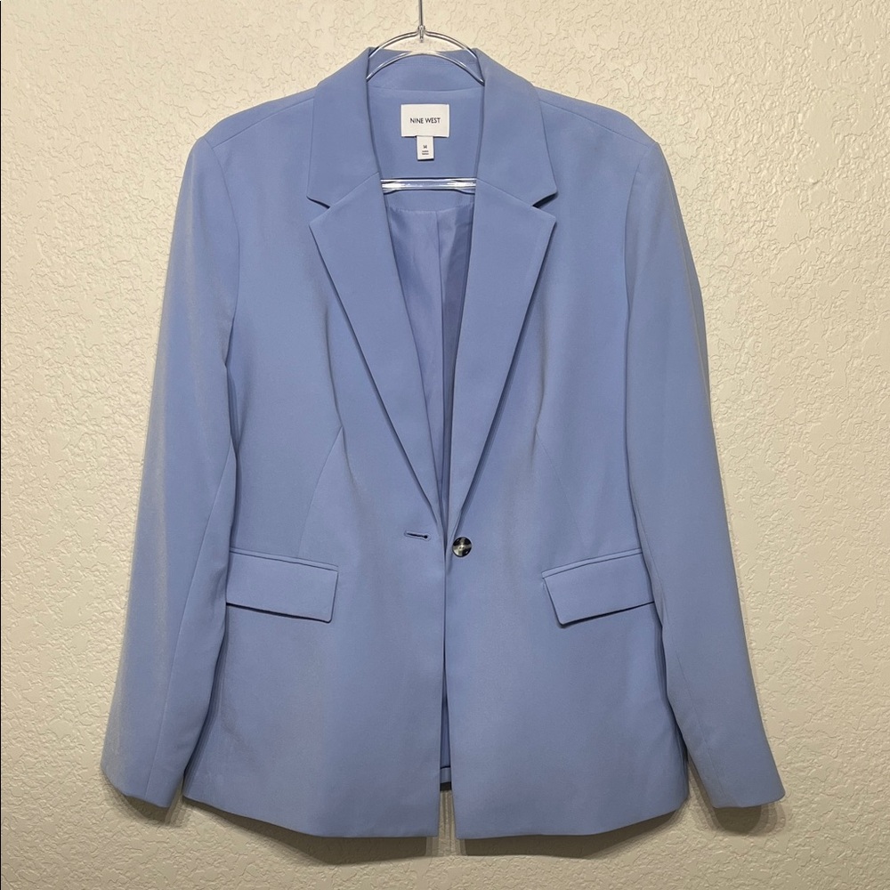 Nine West Women's Soft Blue Suit Jacket